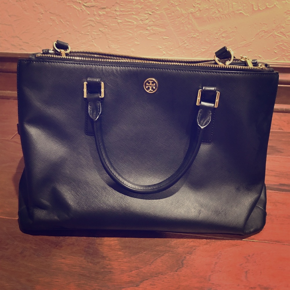 Tory Burch Double Zip Robinson Tote
